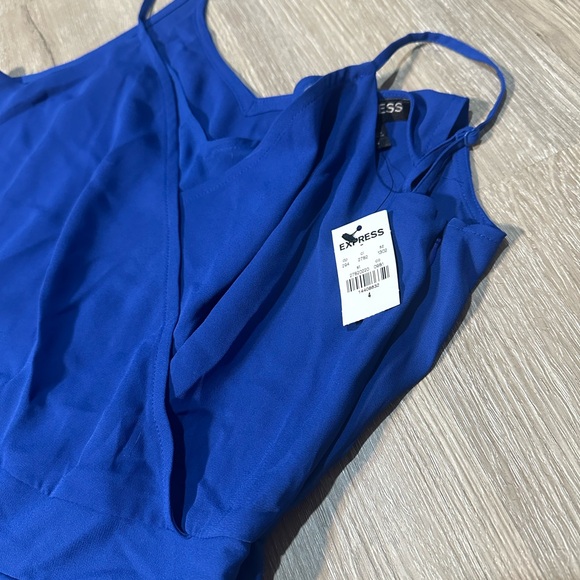 NWT Express Royal Blue Wrap Romper Size 4 🧚‍♀️ - Picture 3 of 6
